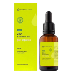 Kẽm Giọt Nutrivitality Zinc Bổ Sung Vitamin B12 Tăng Sức Đề Kháng Cho Bé Hộp 30ml