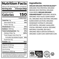 Bột Protein hữu cơ Orgain Organic Protein 920g hương Socola