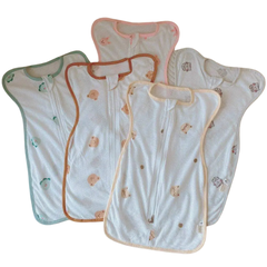 Nhộng chũn Monona vải thở vải lỗ cotton mềm thoáng mát co giãn 4 chiều cho bé sơ sinh