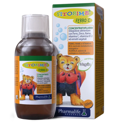 Siro Kẽm Sắt Song Hành FITOBIMBI FERRO C Bổ Sung Sắt, Kẽm Hữu Cơ Cho Bé Từ 6 Tháng Chai 200ml
