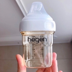 Bình sữa Hegen PPSU 150ml núm ti size S từ 1 – 3 tháng, White