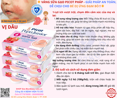Váng Sữa Gạo Picot Pháp Dành Cho Bé Dị Ứng Đạm Bò VỊ MƠ– Váng Sữa Gạo Picot Pháp Tăng Cân An Toàn Không Đạm Bò, Không Lactose Hương Vani Chuối Táo Dành Cho Bé Sơ Sinh Táo Bón Dị Ứng Sữa Bò Chính Hãng Giá Rẻ