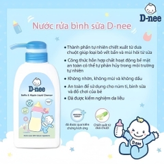 Nước Rửa Bình Sữa Dnee Nước Rửa Rau Quả Organic Không Gây Kích Ứng An Toàn Cho Bé 500ml