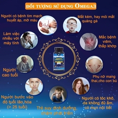 Dầu cá Vita Omega 3 Fish Oil bổ mắt, cải thiện trí nhớ, sức khỏe tim mạch Đức hộp 60v
