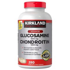 Bổ khớp Glucosamine giúp xương chắc khỏe Glucosamine & Chondroitin 280 viên Kirkland Signature đẩy lùi bệnh viêm khớp, thoái hóa