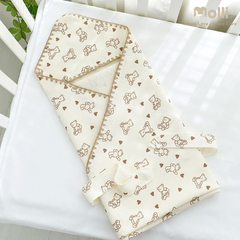 Ủ choàng có đai Muslin 3 lớp chính hãng Molli cao cấp