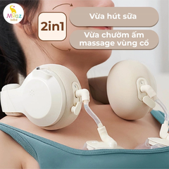 Máy hút sữa di động kèm chườm ấm cổ Moaz BéBé MB – 091