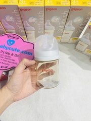 Bình Sữa Pigeon Soft Touch PPSU Plus thế hệ III Nội Địa Nhật 240ml Bé Từ 3M
