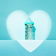 Bình sữa Hegen PPSU 330ml núm ti size L trên 6 tháng, Robin’s Egg Blue Bottle (Limited Edition)