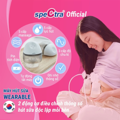 Máy Hút Sữa Rảnh Tay Không Dây Spectra Wearable (Bảo hành 24 tháng)