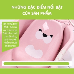 CHẬU TẮM ẾCH CHO BÉ TIỆN LỢI CÓ NÚT THOÁT NƯỚC