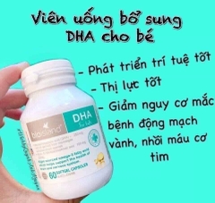 Viên Bổ sung dầu cá DHA cho bé của Úc Bio Island DHA Kids 60 viên