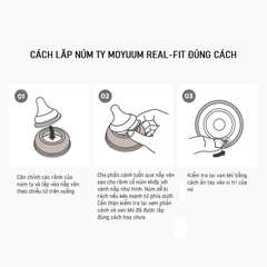 Bình sữa PPSU Moyuum - Trơn - 170ml - Kèm núm 1 từ 0 tháng tuổi
