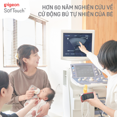 Set 2 Núm Ti Silicon Siêu Mềm Plus WN3 Pigeon (3 Tháng+)