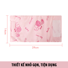 Túi Ủ Bình Sữa Vải Nhung Có Cáp Sạc