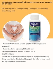 Canxi & vitamin D Ostelin Úc cho bà bầu