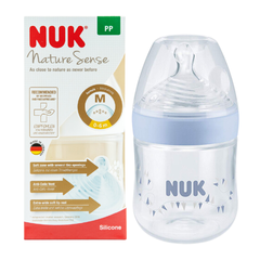 Bình sữa NUK Nature Sense nhựa PP 150ml núm ti S1 - M