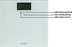 CÂN SỨC KHỎE ĐIỆN TỬ CHO MẸ VÀ CHO BÉ SƠ SINH SANITY CỦA ĐỨC
