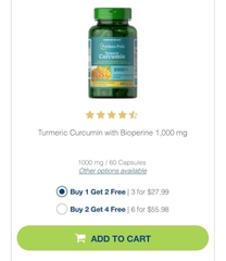VIÊN UỐNG TINH NGHỆ VÀNG CURCUMIN PURITAN'S PRIDE 500mg