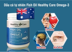 Dầu cá tự nhiên FISH OIL HEALTHY CARE Omega-3 1000mg 400 viên - Úc