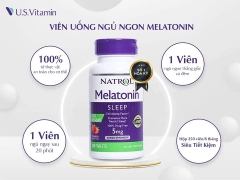 Viên ngậm giúp ngủ ngon Natrol Melatonin 5mg 250 Viên