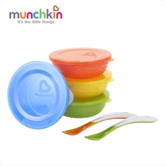 BỘ 4 BÁT CÓ NẮP + 2 THÌA MUNCHKIN