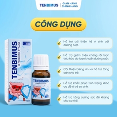Men Vi Sinh 10 Chủng Tenbimus Bổ Sung Lợi Khuẩn Hỗ Trợ Hạn Chế Rối Loạn Tiêu Hóa Tăng Cường Sức Khỏe 2026 – Men Vi Sinh Tenbimus 10ml Nhập Khẩu Châu Âu Hỗ Trợ Cân Bằng Hệ Vi Sinh Đường Ruột Giảm Tiêu Chảy Táo Bón Nôn Trớ Khóc Dạ Đề Cho Trẻ Sơ Sinh Từ 0 Tháng An Toàn Không Đường Không Chất Bảo Quản Chính Hãng Giá Rẻ