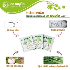 Gạc răng miệng rơ lưỡi Dr.Papie làm sạch và bảo vệ răng miệng cho bé (10 gói)