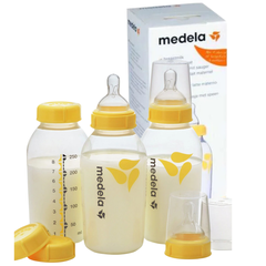 Bình sữa Medela Cổ Hẹp Nhựa PP 250ml Núm Ty Size M cho bé từ 3M