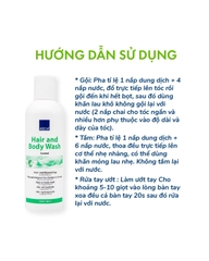 Dầu gội, Tắm khô Abena Hair & Body Wash an toàn cho cả mẹ bầu và trẻ nhỏ (200ml)