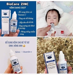 KẼM GIỌT BIOCARE TĂNG CƯỜNG SỨC ĐỀ KHÁNG CHO BÉ TỪ 3M ĐẾN 5TUỔI ANH