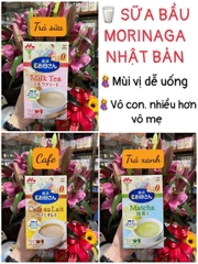 Sữa bầu cung cấp dinh dưỡng Morinaga Nhật Bản vị Matcha, Trà sữa, Cafe