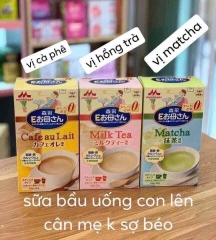 Sữa bầu cung cấp dinh dưỡng Morinaga Nhật Bản vị Matcha, Trà sữa, Cafe