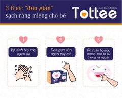 Gạc răng miệng Tottee (25 gói/hộp)