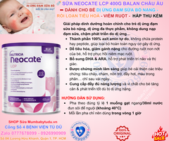 Neocate LCP 400g – Sữa Công Thức Axit Amin Không Gây Dị Ứng Cho Trẻ Sơ Sinh