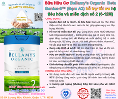 Sữa Hữu Cơ Bellamy’s Organic Beta Genica-8™ số 2 (Đạm A2) cho bé từ 6-12 tháng Hộp 800g