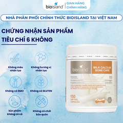 Viên Nang Canxi Sữa Hữu Cơ Bio Island Úc: Giải Pháp Xương Răng Chắc Khỏe Cho Cả Gia Đình