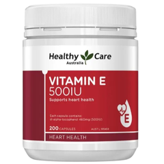 [Date T3.25] Viên uống Vitamin E Healthy Care sáng đẹp da ngừa lão hóa  500IU Của ÚC