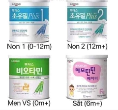 SỮA NON,  SẮT & VITAMIN MEN ILDONG HÀN QUỐC CHO BÉ