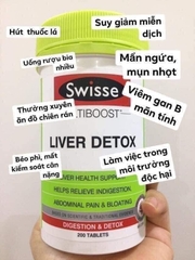 Viên uống Giải Độc Gan Swisse Ultiboost Liver Detox 120 viên - Úc