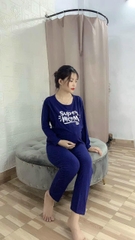 BỘ ĐỒ THUN MẶC BẦU VÀ SAU SINH THIẾT KẾ CHO BÉ TI