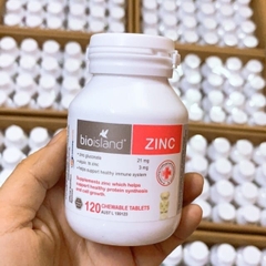 [Date 8.1.25] Viên nhai bổ sung kẽm Bio Island Zinc hỗ trợ tăng cường đề kháng, giúp bé phát triển toàn diện 120 viên của Úc