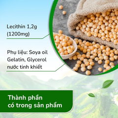 Mầm đậu nành Super Lecithin Healthy Care 100 viên điều hòa nội tiết cải thiện sức khỏe sinh lý nữ