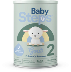 Sữa Dê Baby Steps Số 2 Lon 900g Cho Trẻ Từ 6-12 Tháng Dị Ứng Đạm Sữa Bò 2026 – Sữa Dê Baby Steps Không Đạm Sữa Bò Không Lactose An Toàn Tăng Cân Hỗ Trợ Tiêu Hóa Miễn Dịch Chính Hãng New Zealand 