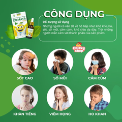 Dầu Húng Chanh Lên Men Dr.Maya Gold Giảm Ho, Cảm Cúm, Viêm Họng, Tăng Cường Hệ Miễn Dịch