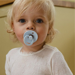 Núm ti giả cao su tự nhiên Bibs núm tròn chỉnh nha Đan Mạch số 2 cho bé trên 6 tháng