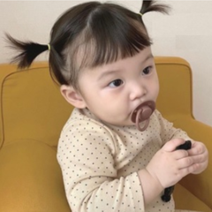 Núm ti giả ngậm núm tròn Silicone BIBS Pacifier De Lux Onesize cho bé từ 0-3 tuổi