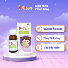 Kẽm Biolizin giúp con ăn ngon tăng đề kháng dạng siro 50ml vị đào thơm ngon