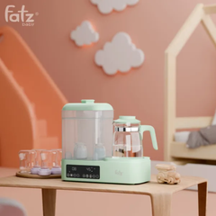 Máy đa năng điện tử (Tiệt trùng/ Sấy khô/ Hấp/ Làm sữa chua/ Đun & Hâm nước) Multimax 10 Fatzbaby
