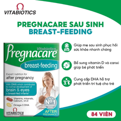 Vitamin tổng hợp cho phụ nữ sau sinh và cho con bú Vitabiotics Pregnacare Breast-Feeding 84 viên của Anh Quốc